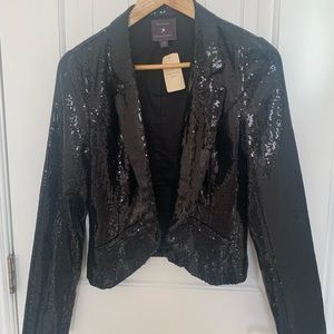 Black sequence blazer